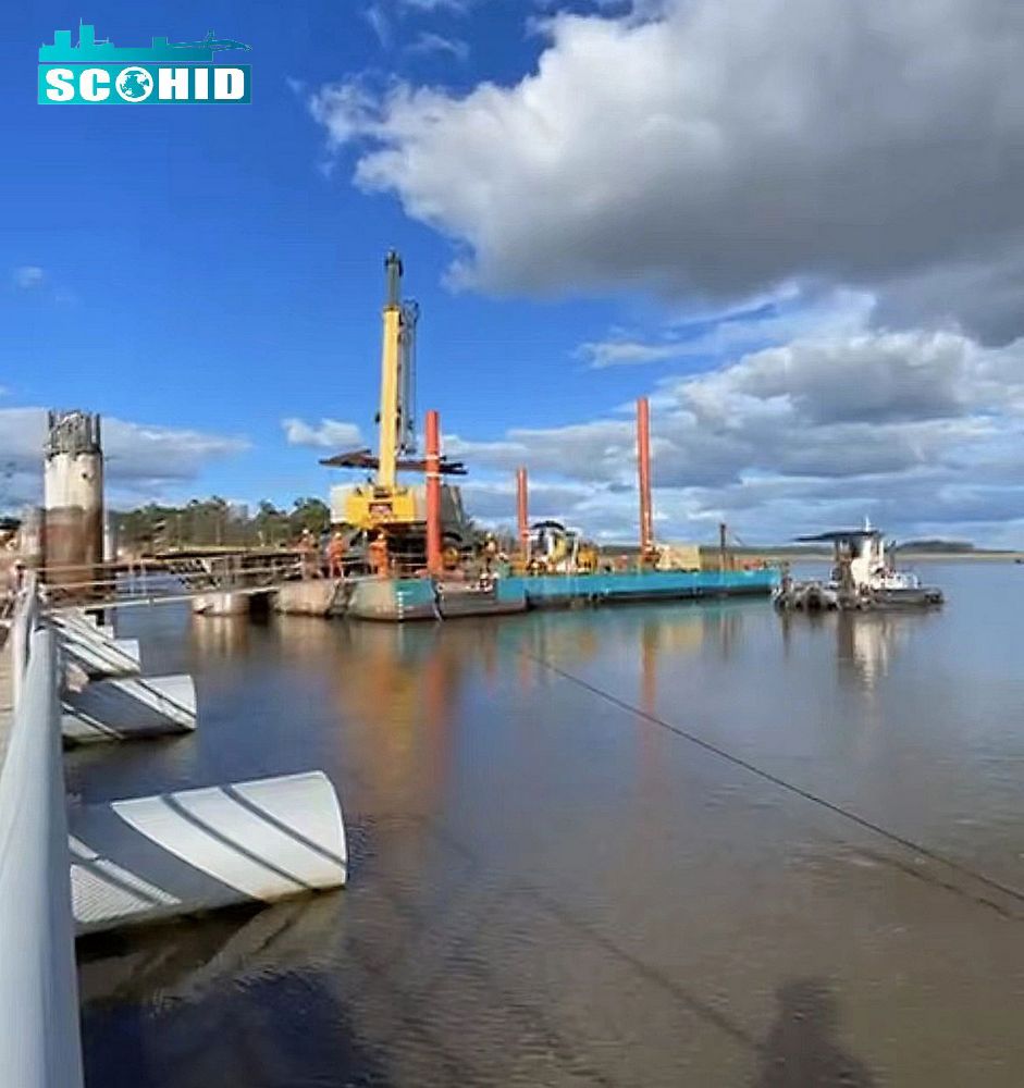 Nouvelles marques SCO HID Marine Crane Barge flottante Vente chaude en Uruguayen