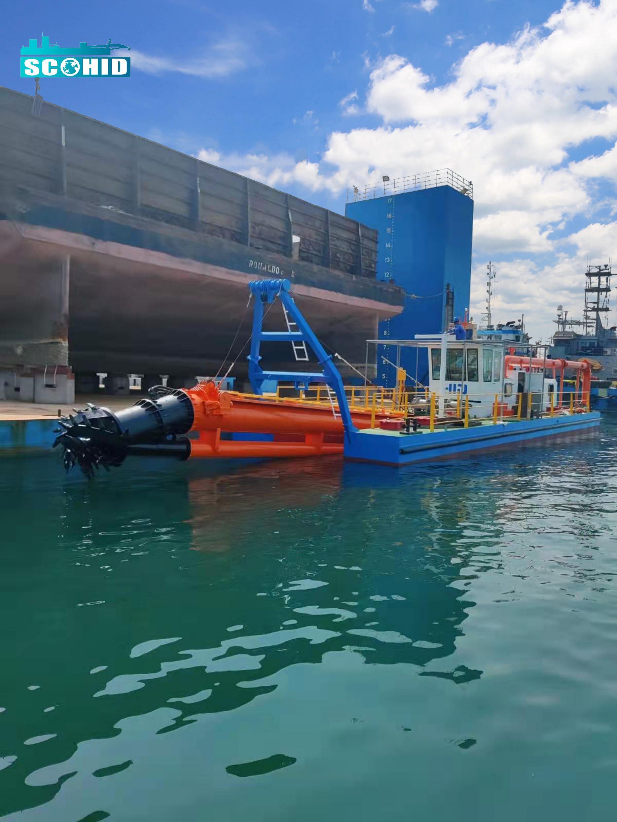 Drague suceuse à coupeur SCO HID-CSD-3012 pour l'exploitation minière de sable/récifs coralliens