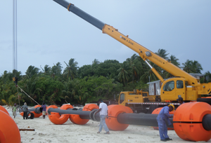 Vente de pipeline de tuyaux flottants d'huile de boue de sable de HDPE de dragage d'industrie maritime