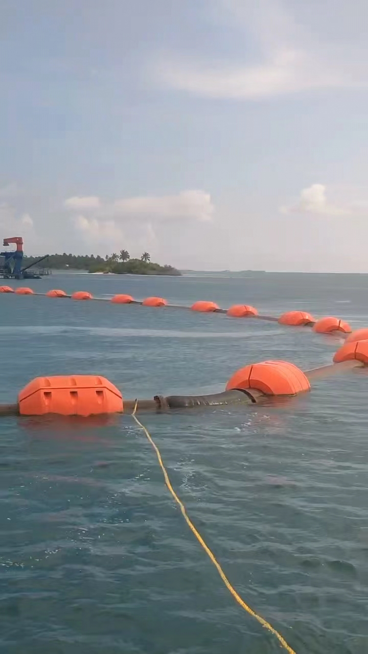 Vente de pipeline de tuyaux flottants d'huile de boue de sable de HDPE de dragage d'industrie maritime