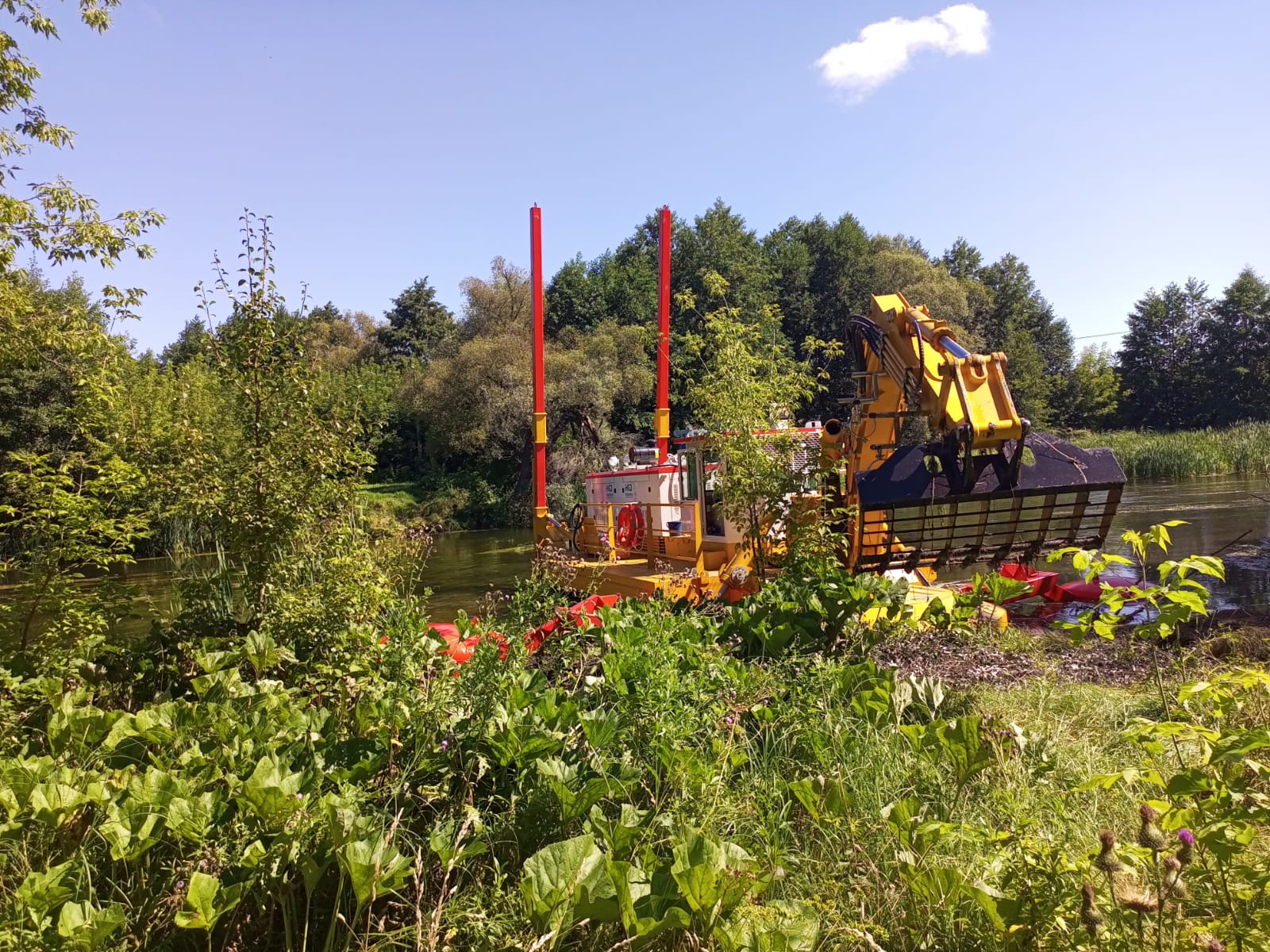  Drague multifonctionnelle amphibie de profondeur de dragage de 6,5 m