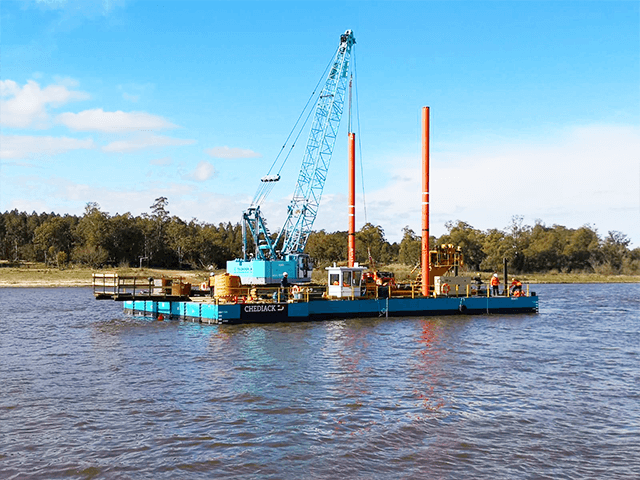 Barge à pont en acier/ barge de transport à fond plat Barge à pont de fret de transport maritime